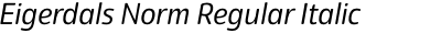 Eigerdals Norm Regular Italic